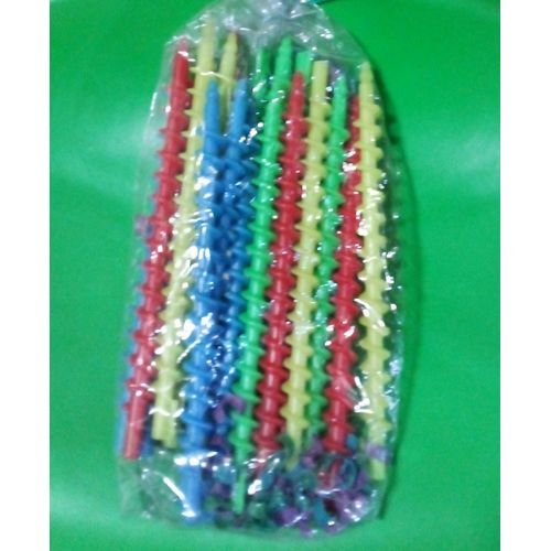 20pcs Multicolor Plastic Spiral Hair Curlers