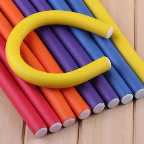 YINLI 10pcs Bendable Hair Curlers/Rollers Multi-Coloured