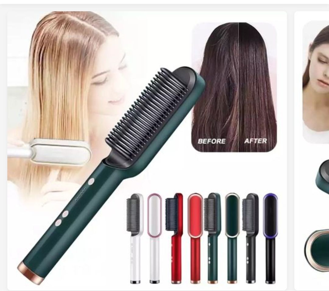 Unisex Hair Straightener Styling Brush