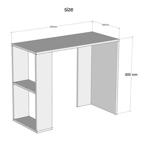 EROMS WHITE OFFICE HOME TABLE - COMPUTER DESK