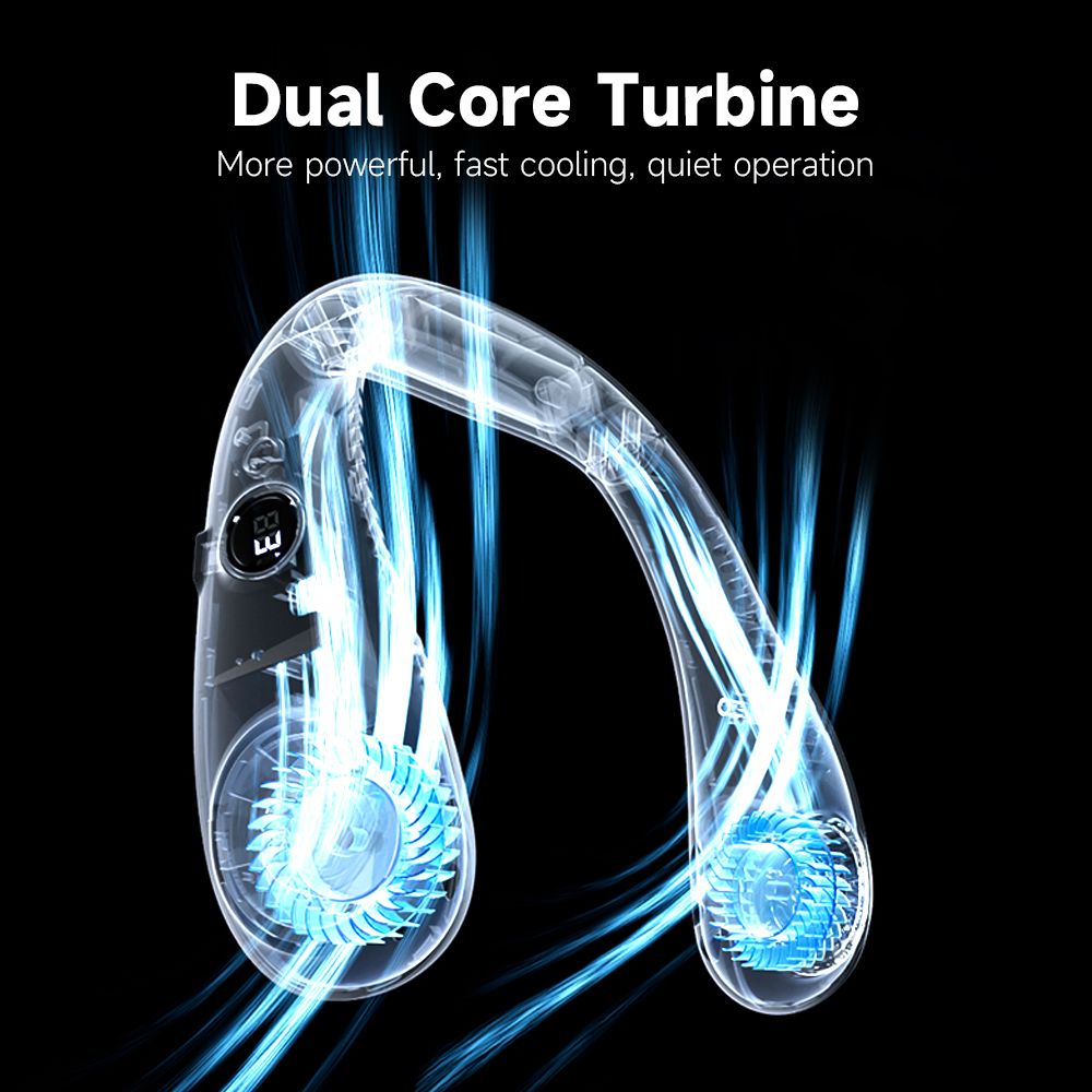 Neck Fan Rechargeable Hanging Portable Bladeless Adjustable