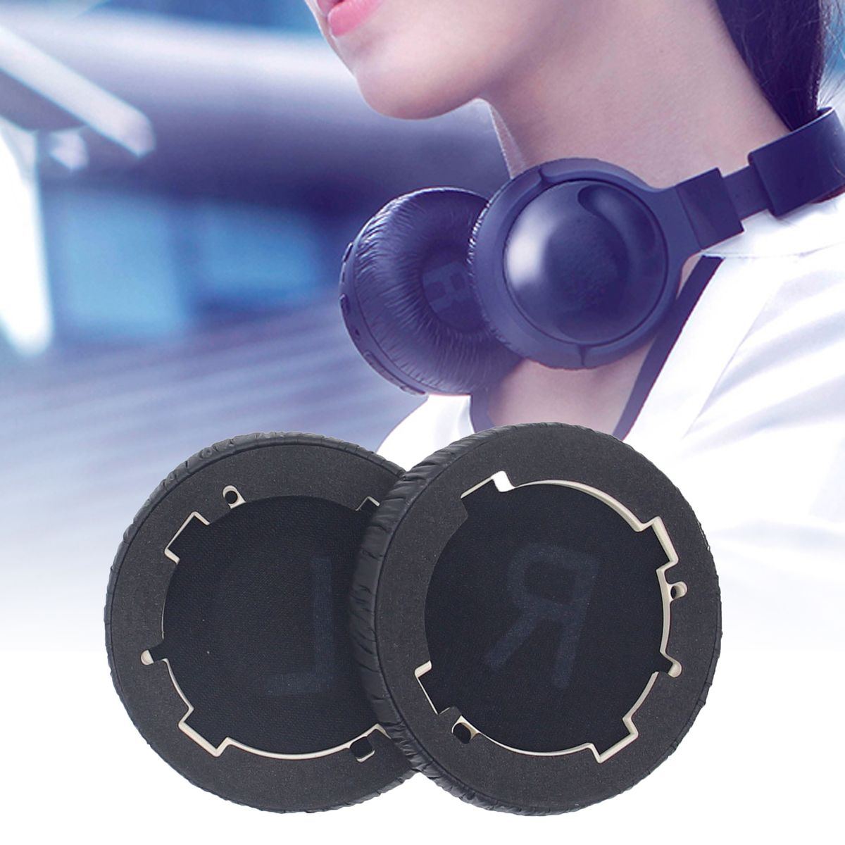 Headphone Cushion Shock Resistant Headphone Cushion Black