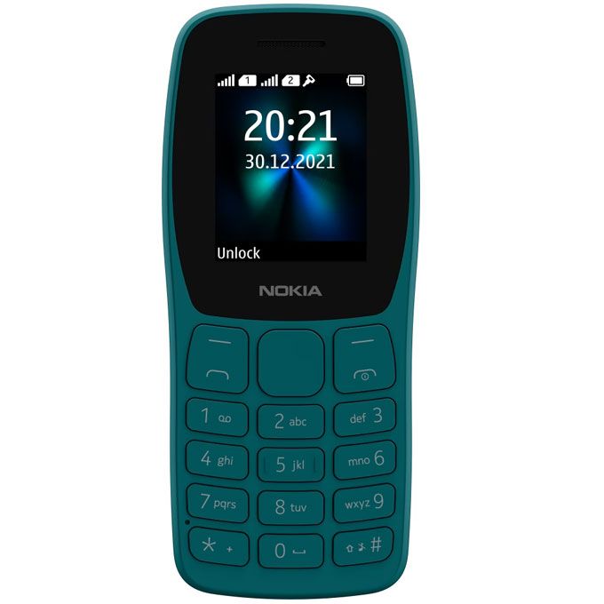 110 1.77" Dual SIM, Torch, FM Radio, Camera Phone - Green