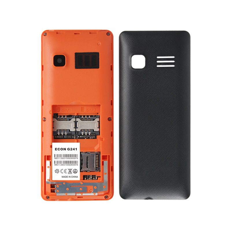 E1801 - Dual Sim -2.4" -Camera - Torch-Fm Radio- 800mAh-Black