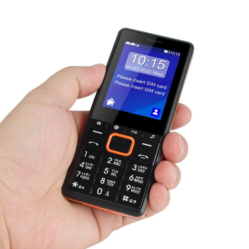 E1801 - Dual Sim -2.4" -Camera - Torch-Fm Radio- 800mAh-Black