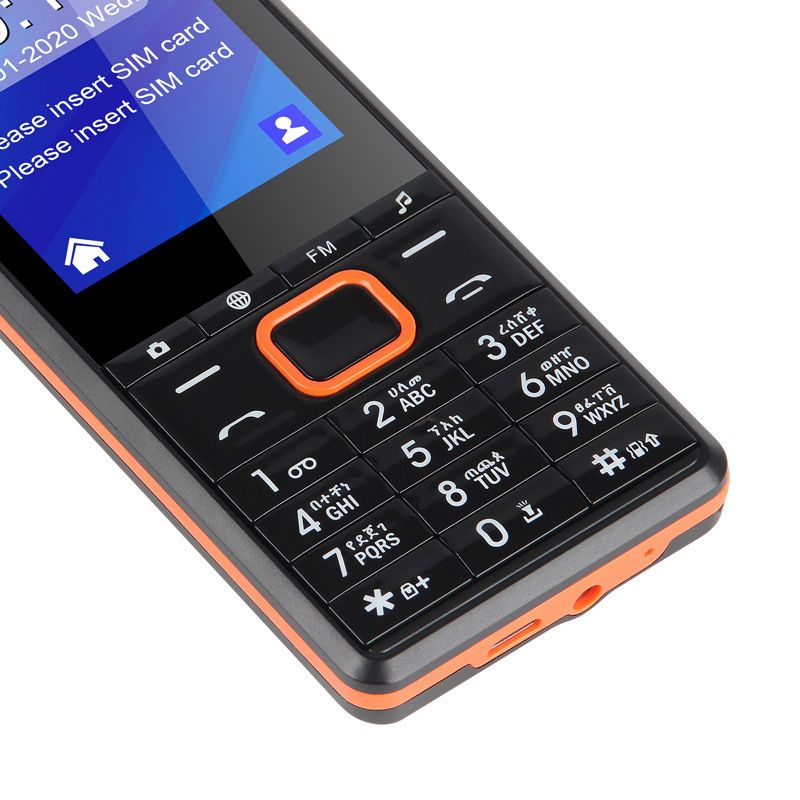 E1801 - Dual Sim -2.4" -Camera - Torch-Fm Radio- 800mAh-Black