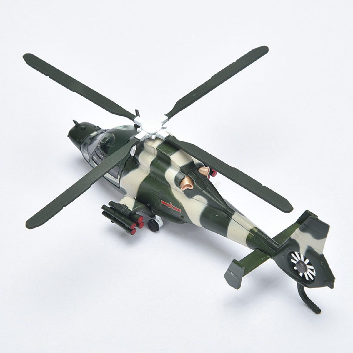 1/100 Scale Chinese Armed Helicopter Wz-9 Airplane Model,Simulation Static Plane Model Adults Collection Ornaments