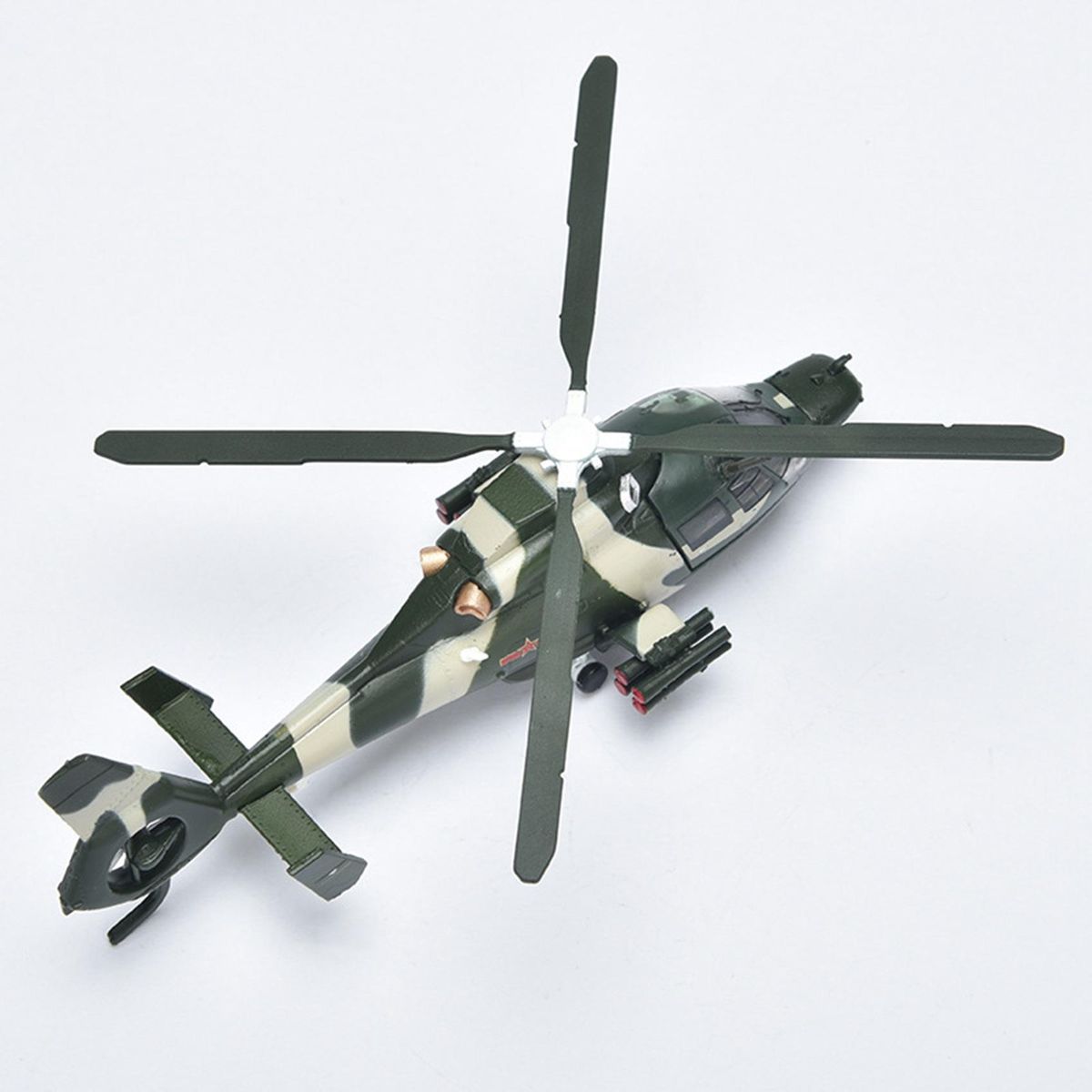 1/100 Scale Chinese Armed Helicopter Wz-9 Airplane Model,Simulation Static Plane Model Adults Collection Ornaments