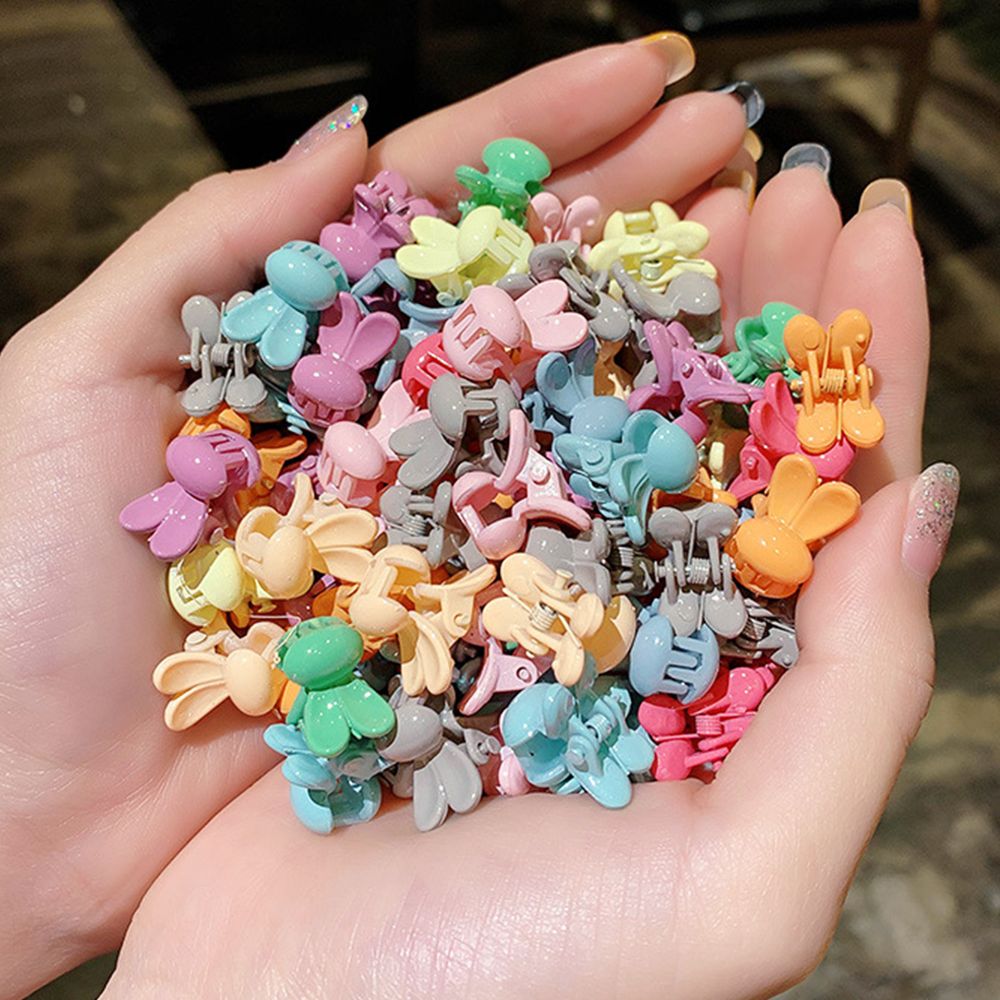 50pcs Mini Hair Clips Small Grip Claw Kids Hair Clamps