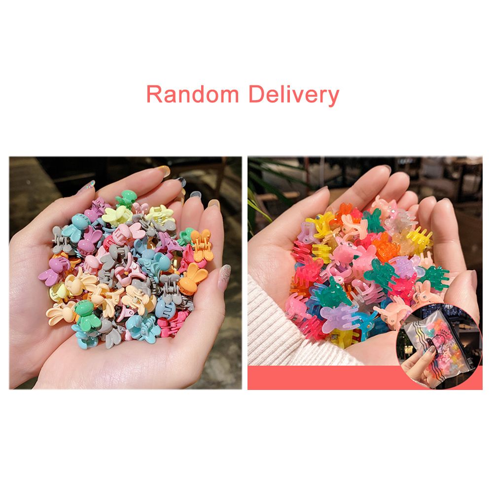 50pcs Mini Hair Clips Small Grip Claw Kids Hair Clamps
