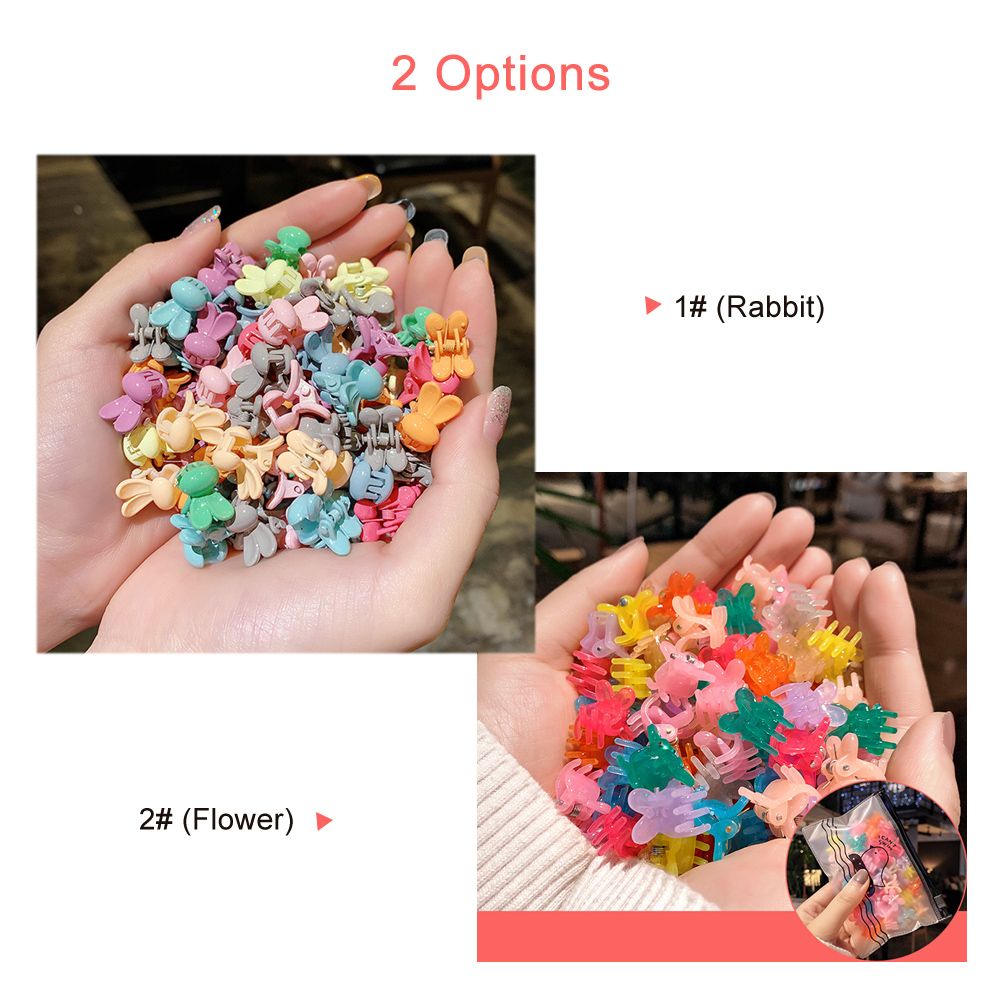 50pcs Mini Hair Clips Small Grip Claw Kids Hair Clamps