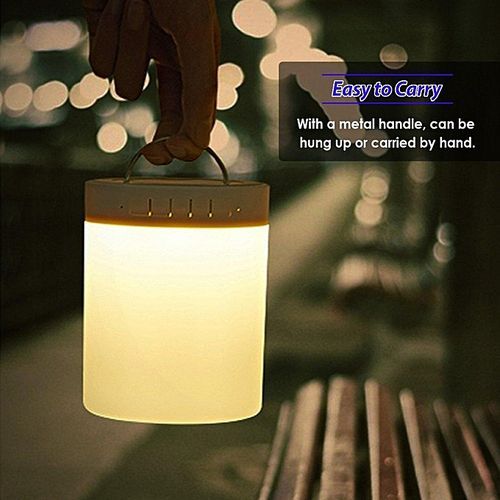 Portable WaterproofNight Light With Bluetooth Speaker, SHAVA Portable Wireless Bluetooth Speaker Touch Control Color LED Bedside Table Lamp, Speakerphone / TF Card / AUX-IN SupportedTongxu Life HT-S