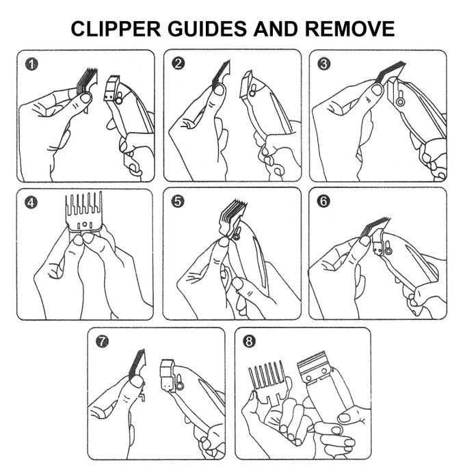 2PCS Hair Clipper Guide Comb Set For Hair Clippers Limit