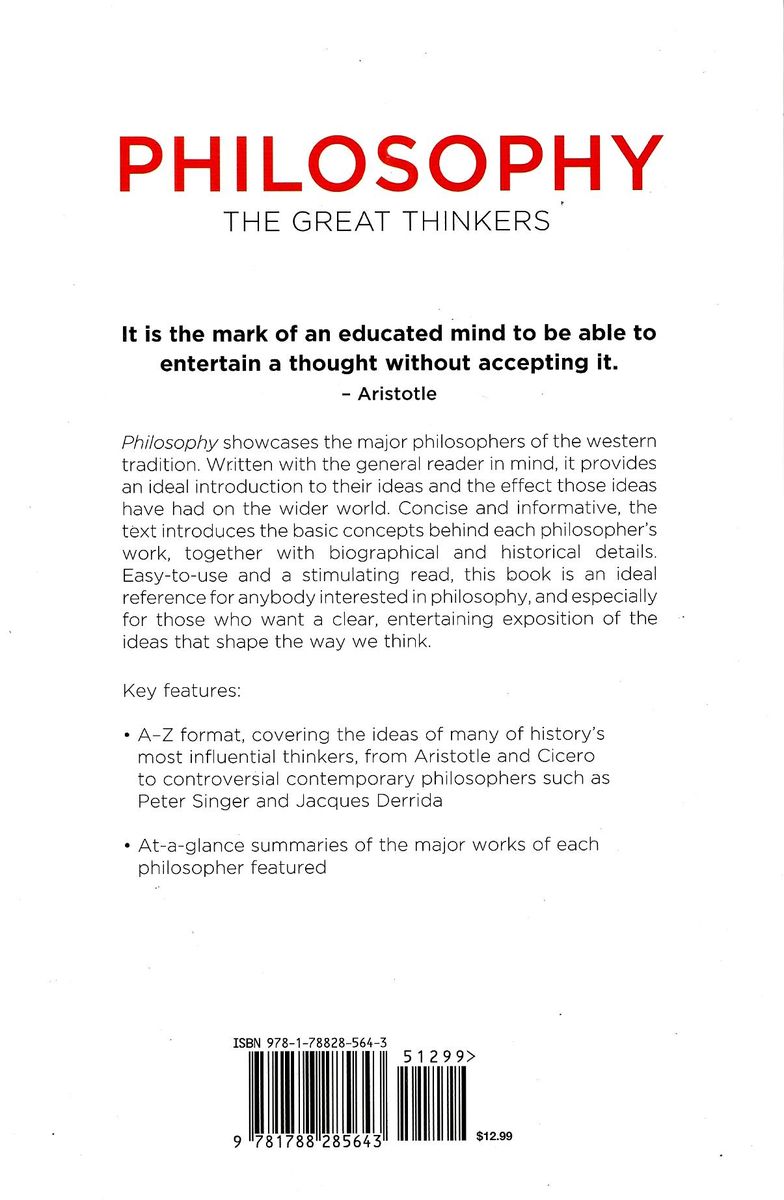 Philosophy: The Great Thinkers