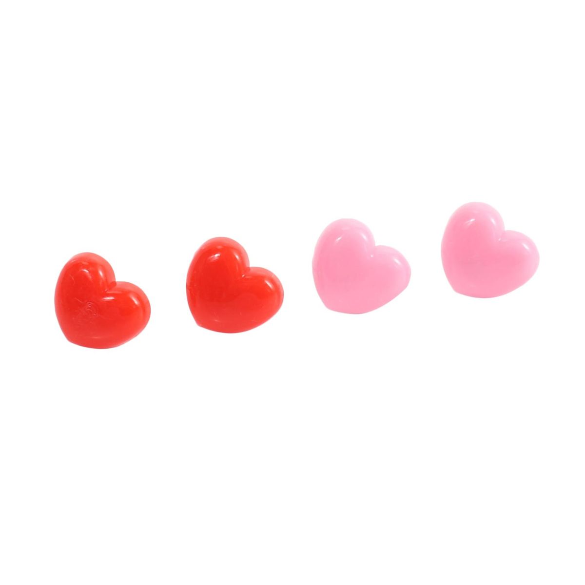 50 PCS Heart Push Pins, Red Bulletin Boards Thumb Tacks,