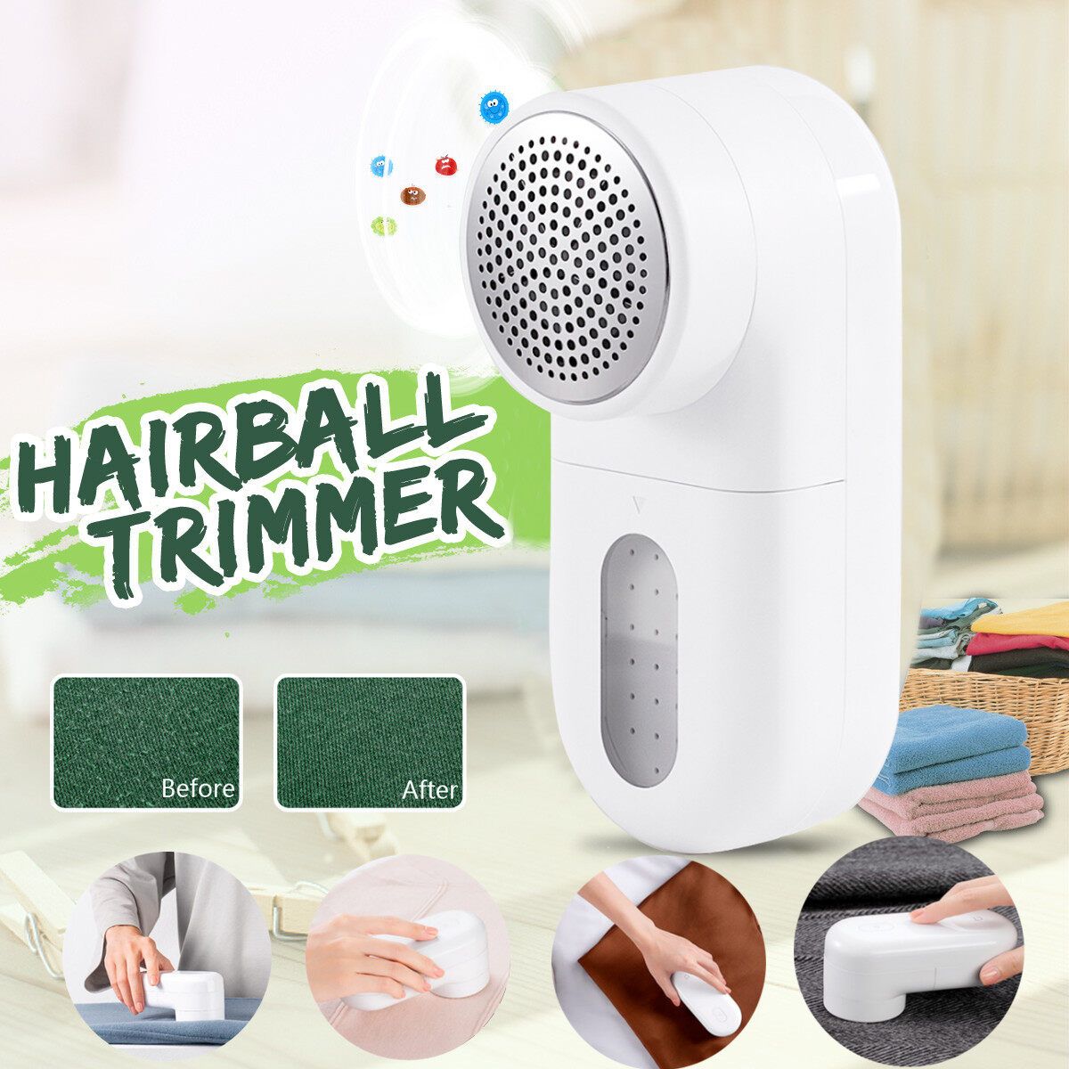 Electric Clothes Lint Remover Hairball Trimmer Sweaters Carpet Fluff