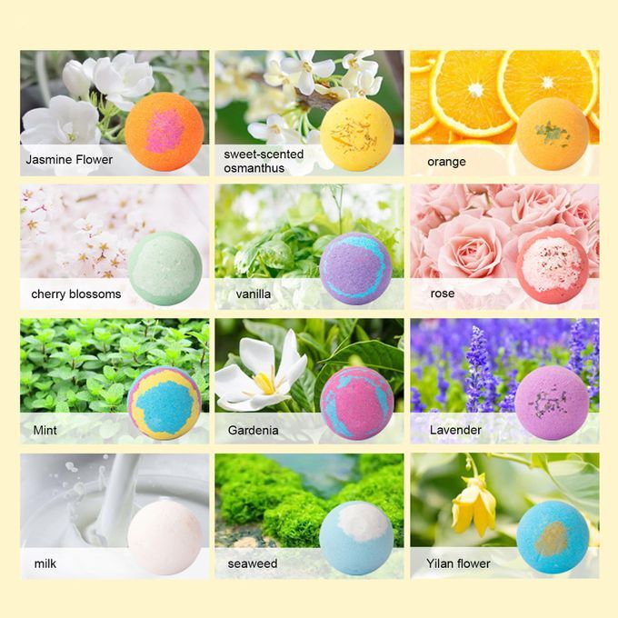 12pcs 60g Bath  Set Bath Ball For Home Hotel Bathroom Body