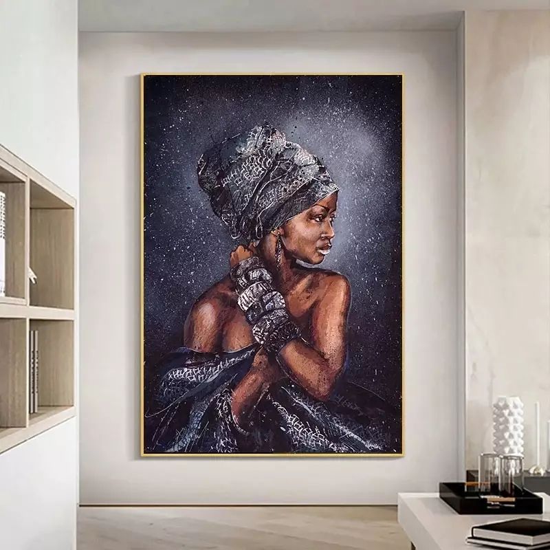 Art Work With Frame (African Made4)