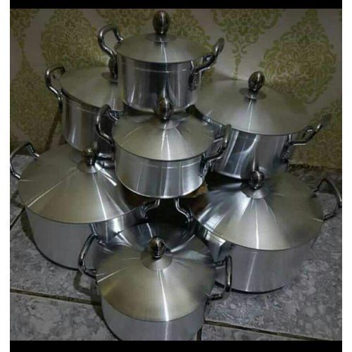 14 Pcs Aluminium 7 Pots Set