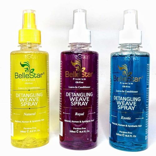 3 Pcs Hair Wig Shine And Detangler Spray Oil Free