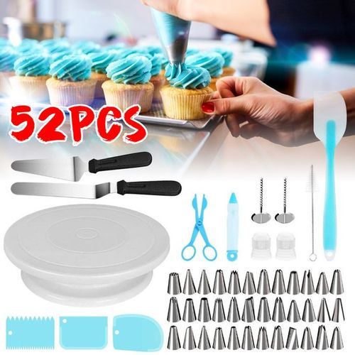 52 Pieces Cake Decorating Tool Set Gift Kit Baking Supplies
