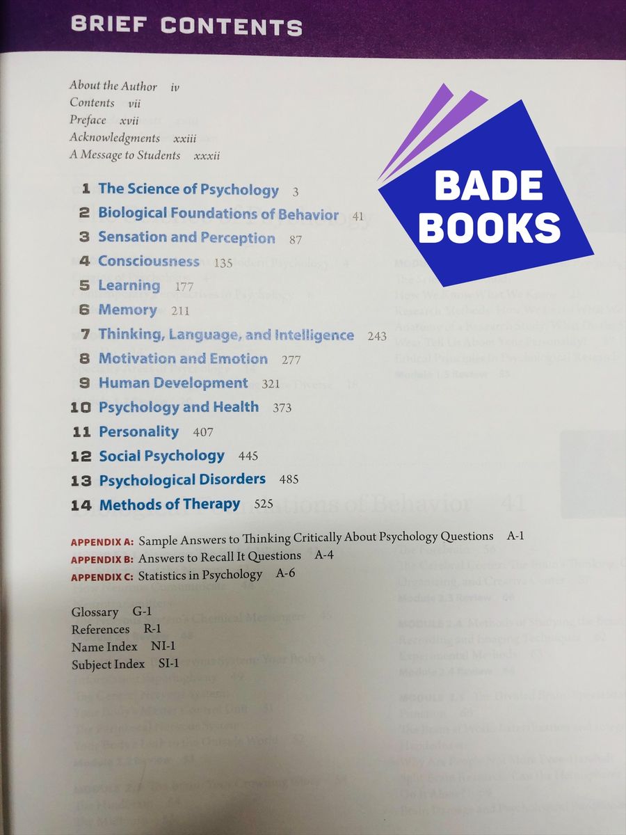 Essentials Of Psychology Concepts And Applications