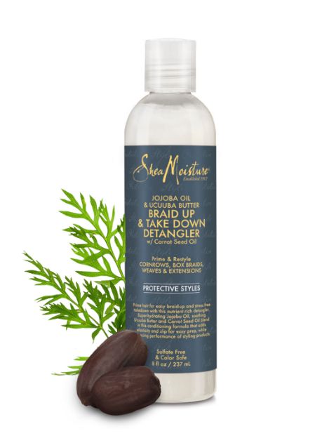 Jojoba Oil & Ucuuba Braid Up &Take Down Detangler( 8 Oz)