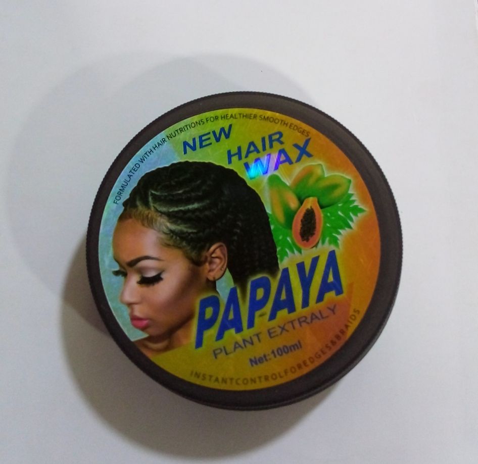 PAPAYA HAIR WAX EDGE CONTROL GEL BLACK 100ml