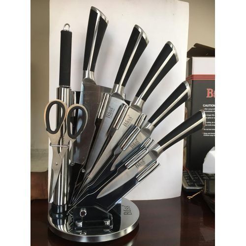 High Quality 8 Pieces Knife Set With Retractable Stand