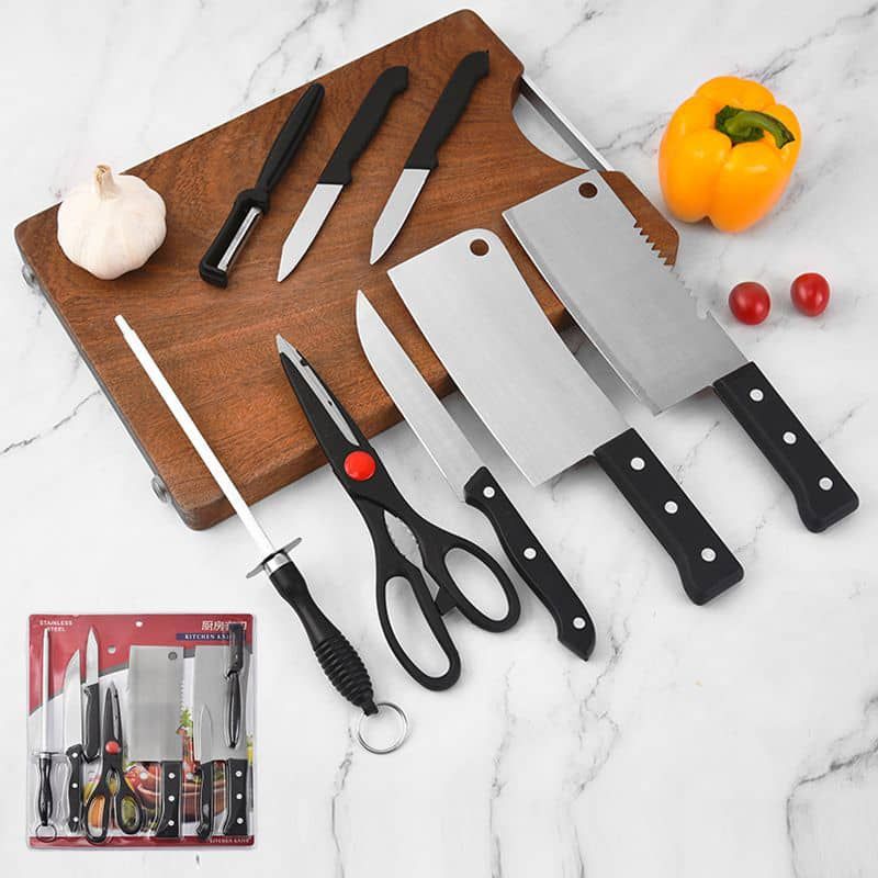 Sets Of Kitchen Knives And  Scissors