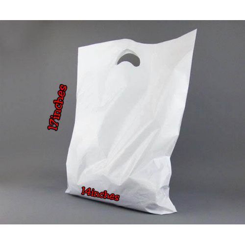 50 PCS Plain Poly Bag - Nylon Bag- Packaging Nylon - White