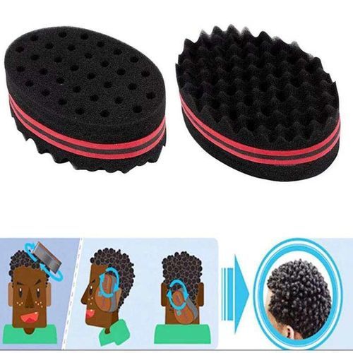 Hair Accessory Magic Twist Hair Sponge Brush, Dreads Locks Afro Braid Wave Hair Brush For Natural Hair Twist (2pc)