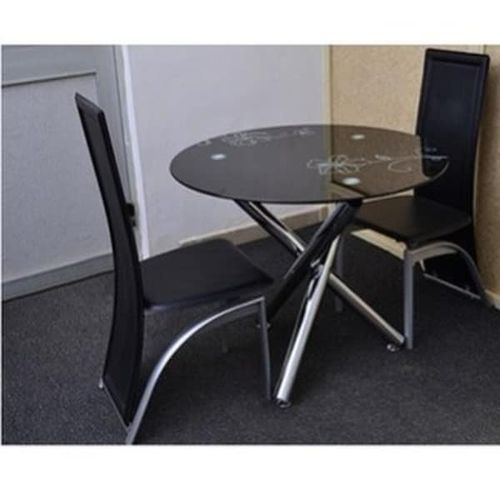 Dinning Table + 2 Chairs- Black
