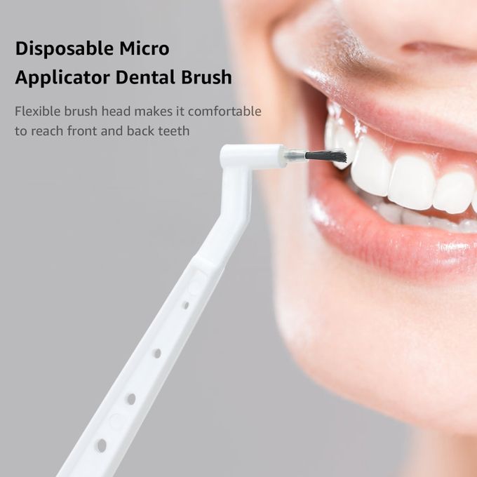 100pcs Disposable Micro Applicator Dental Brush With Handle
