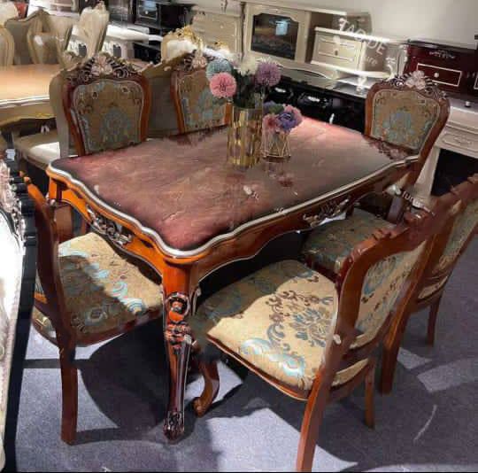 Pedersen 6Seater Marble Dinning(Color Options)Lagos,IB,Ogun)