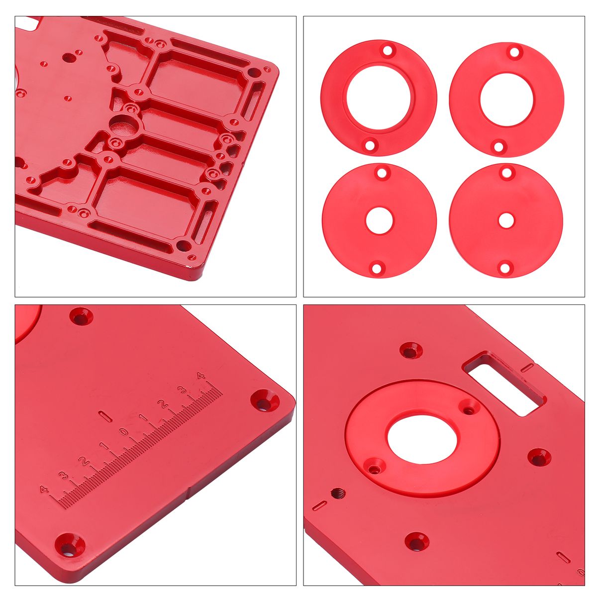 Multifunctional Router Table Aluminum Alloy Insert Plate