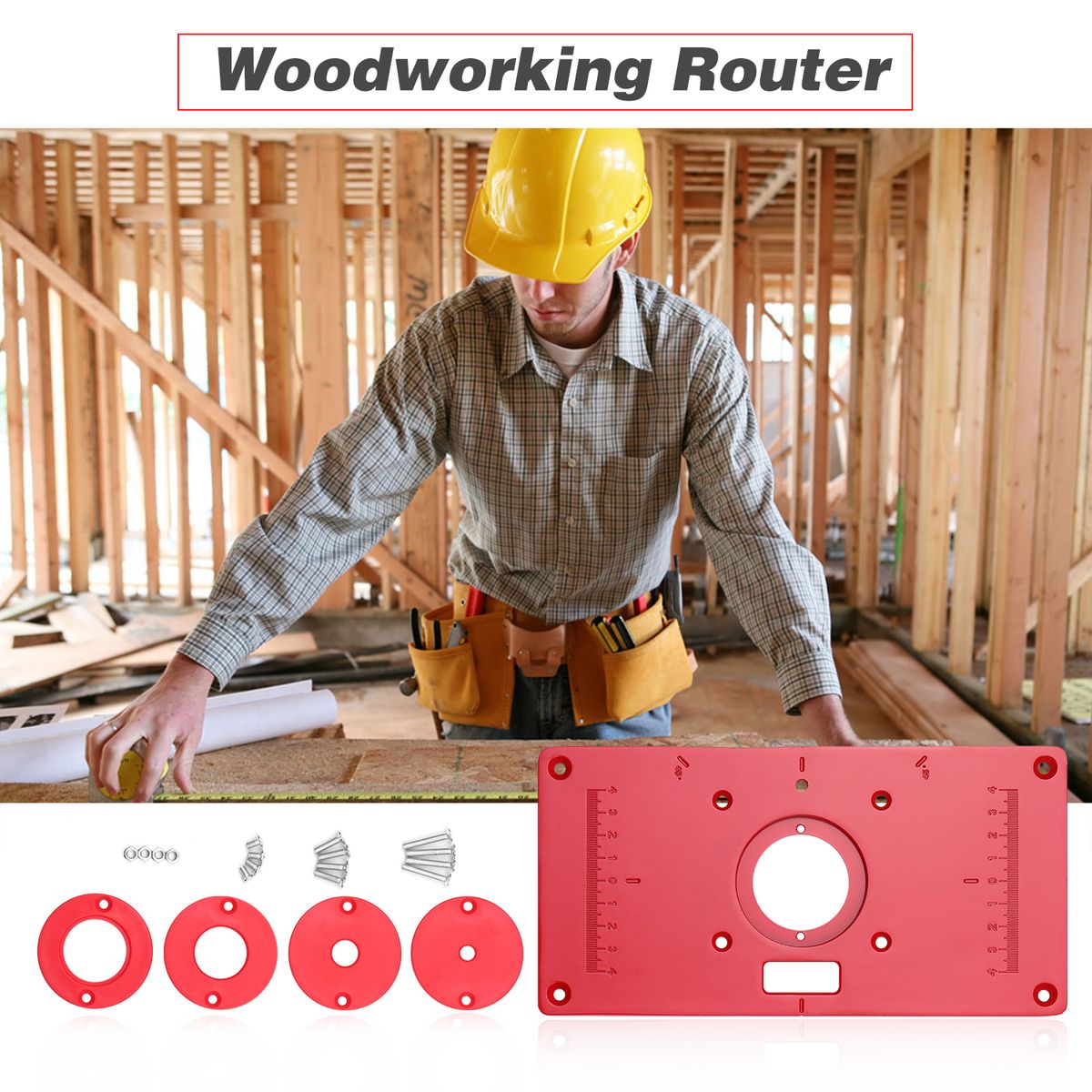 Multifunctional Router Table Aluminum Alloy Insert Plate