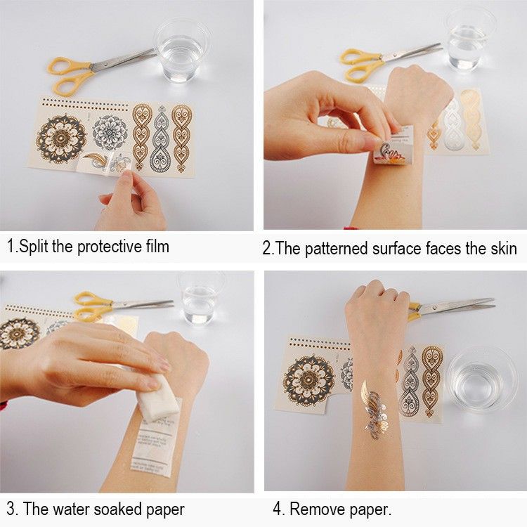 Waterproof Temporary Full Long Arm Sticker Tattoos For Men & Women