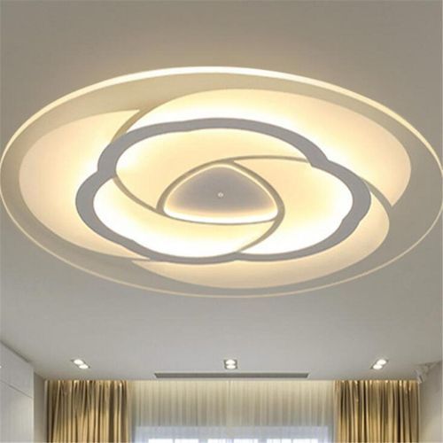 Modern Simple Floral Design Acrylic LED Ceiling Light Living Room Bedroom Home Lamp#Full Warm Light