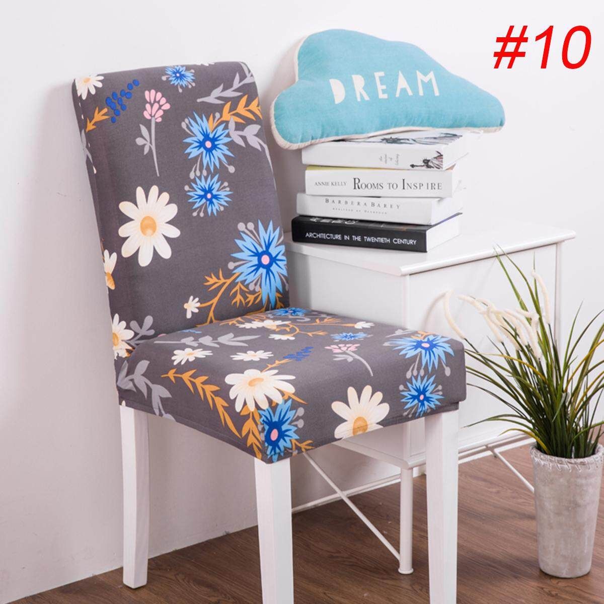 Flower Removable Chair Cover Stretch Elastic For Restaurant Wedding Banquet Hotel (#10) Autumn Color Iraqi