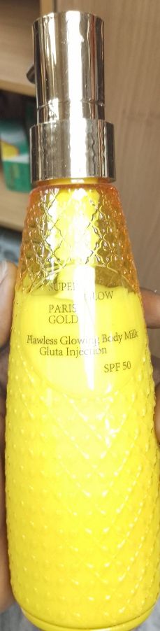 Super Glow Paris Gold Body Milk Lotion Spf50