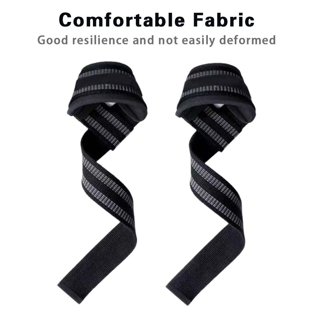 Lifting Straps Gym Fitness Gloves Anti-slip Hand Wraps Wrist Straps Support For Weight Lifting Power Lifting Training 1 Pair