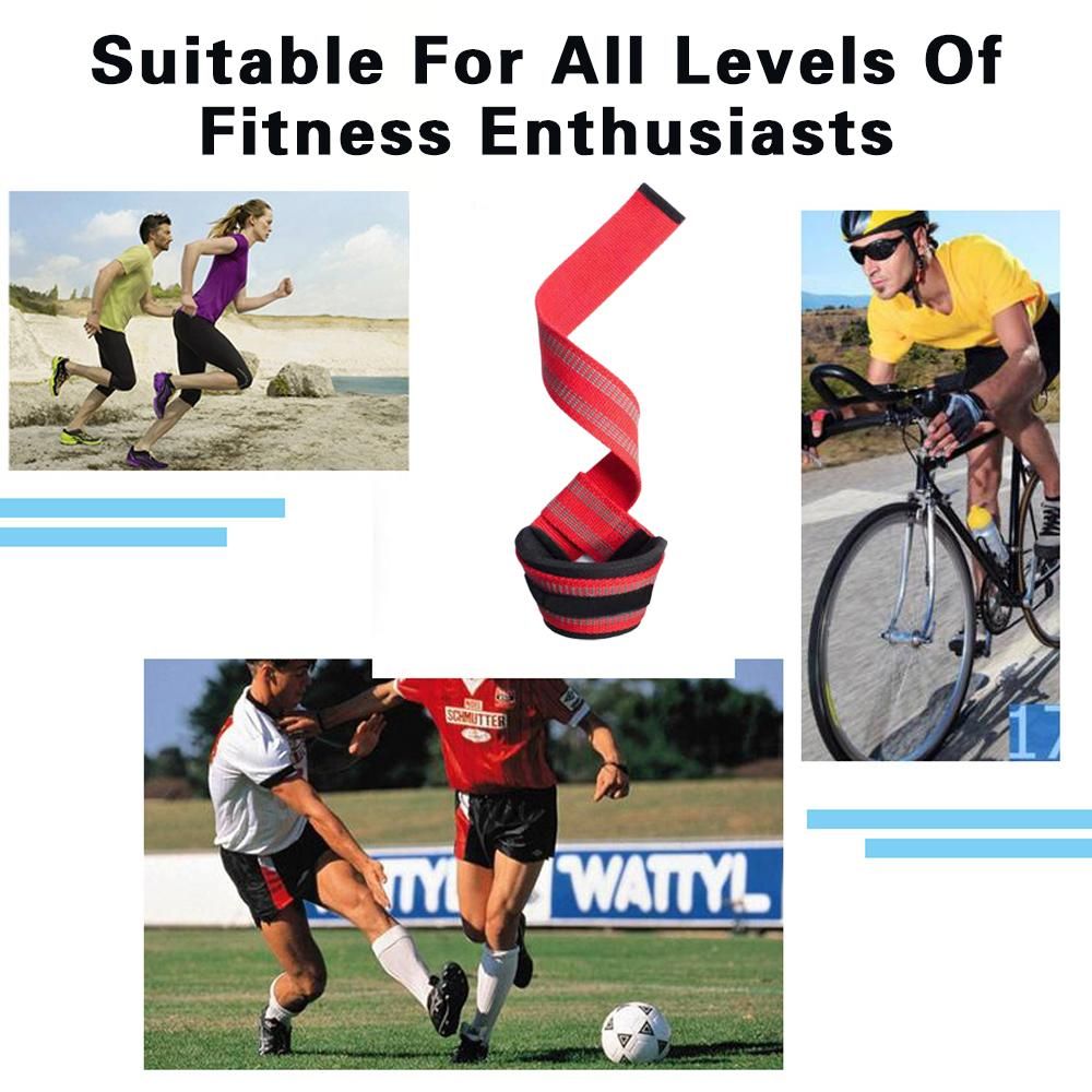 Lifting Straps Gym Fitness Gloves Anti-slip Hand Wraps Wrist Straps Support For Weight Lifting Power Lifting Training 1 Pair