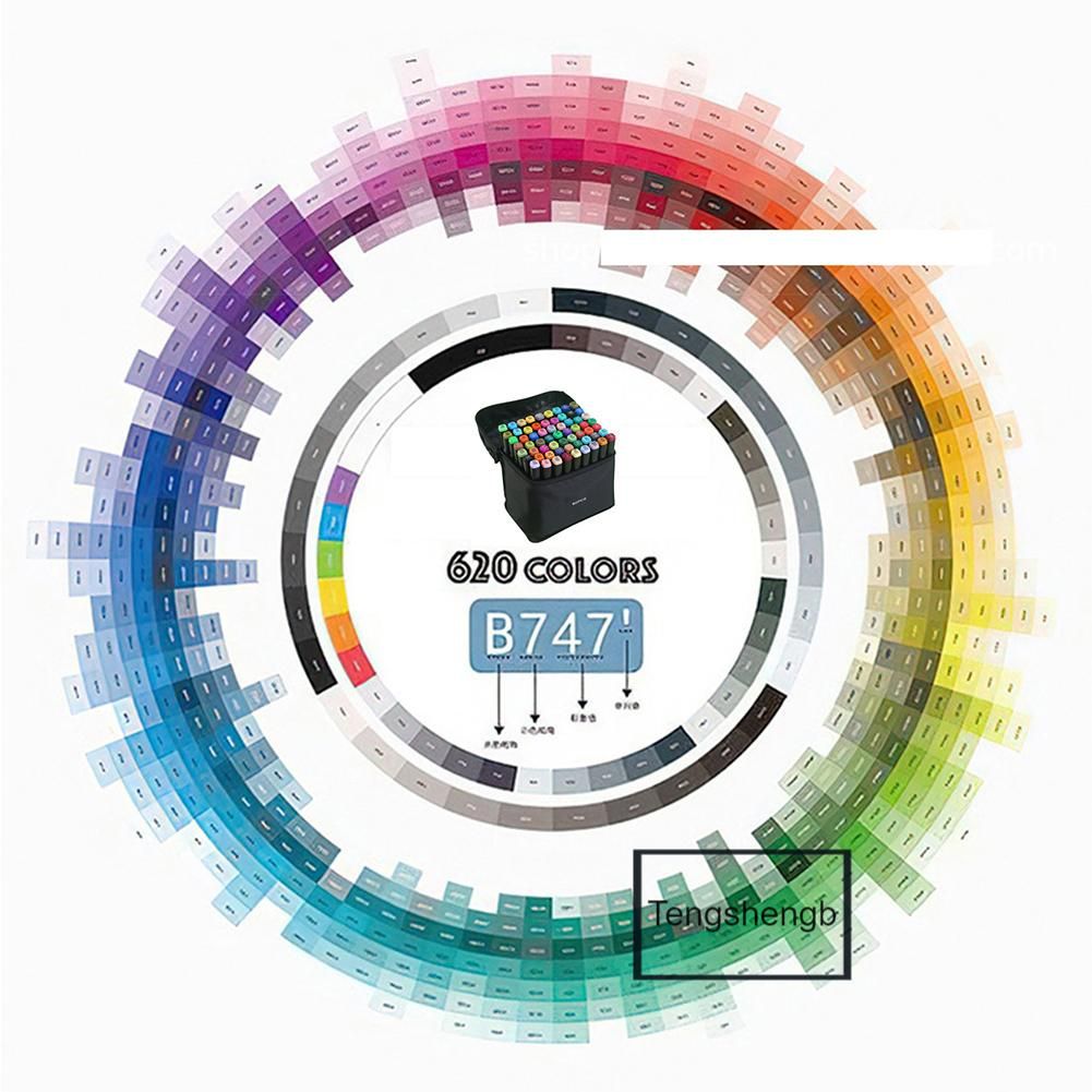 24/36/48/60 Color Double-headed Oily Marker Pen