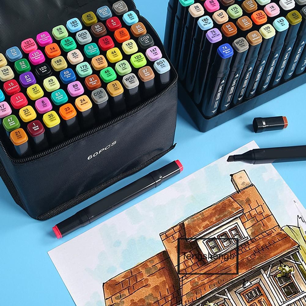 24/36/48/60 Color Double-headed Oily Marker Pen