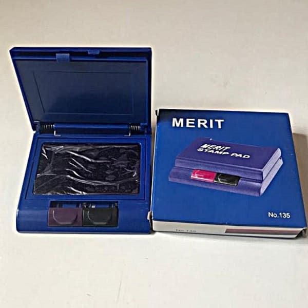 Stamp Pad - Black/blue - 2 In 1