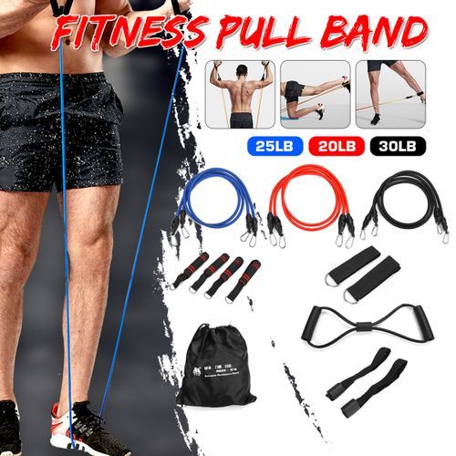 16Pcs Home Fitness Pull Rope Equipment Kit Yoga Body Shape E
