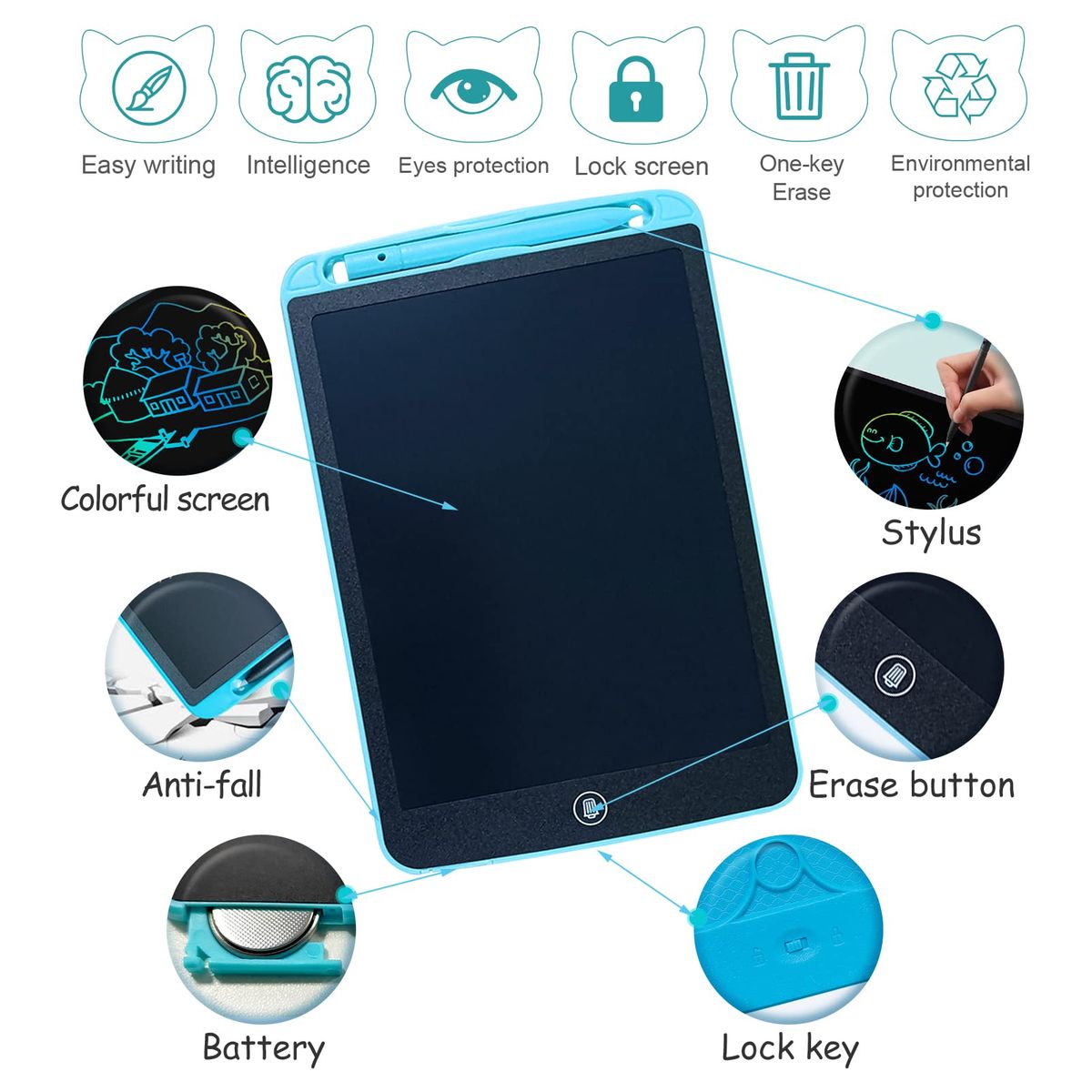 10 Inch LCD Drawing & Writing Tablet For Smart Kids Educational Toys