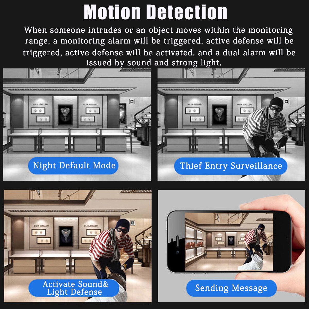 Waterproof 200W 1080P HD Wifi Camera PTZ Security Smart Camera Outdoor Khaki