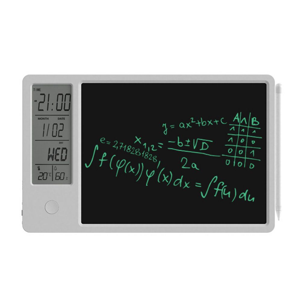 10 Inch Rechargeable LCD Writing Tablet Electronic Graphic Pad Office Memo Board Adult Business Notebook Kids Drawing Toys White